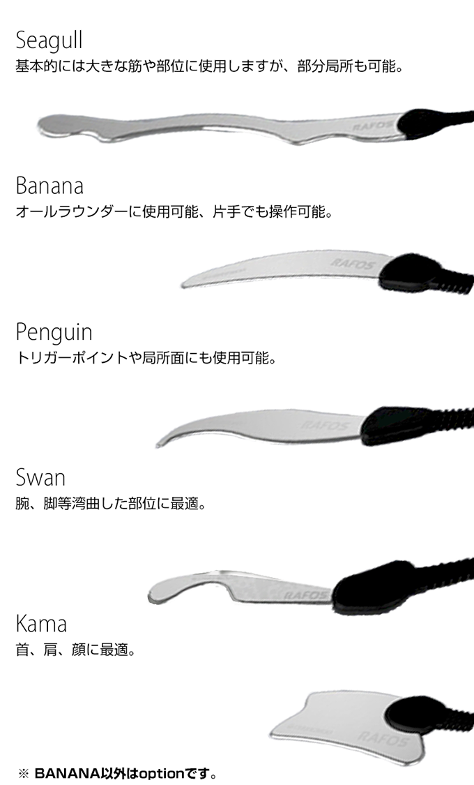 スポーツケア・トレーニングケアのラジオ波・高周波温熱機器 RAFOS physio 筋膜リリースセラピー FASCIAバー（筋膜リリース)