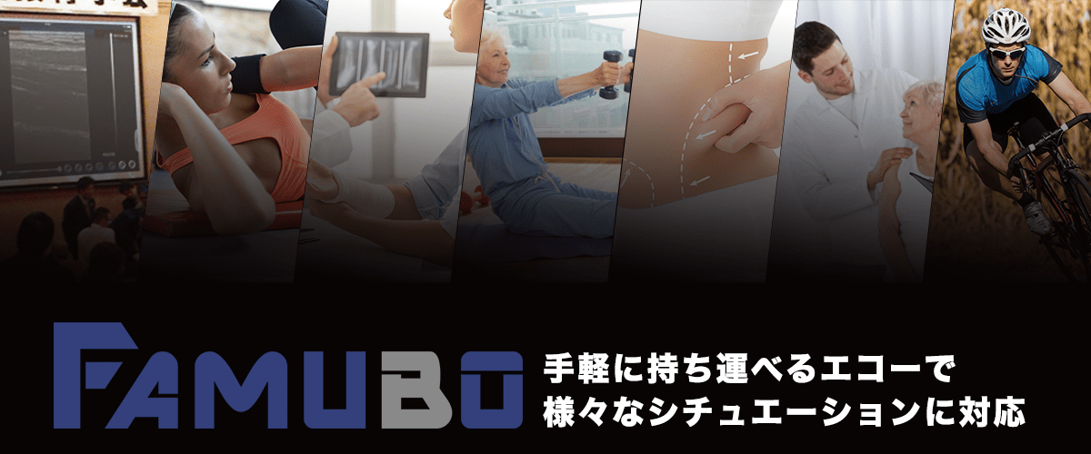 Famubo 手軽に持ち運べるエコーで様々なシチュエーションに対応